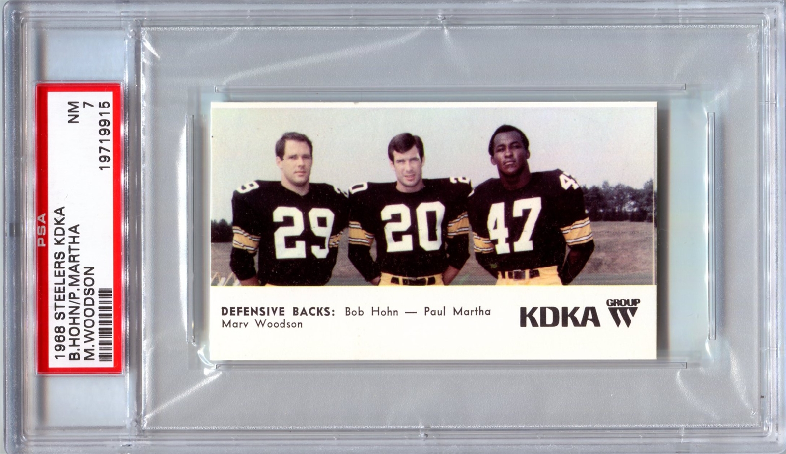 Football 1968 Steelers KDKA Jeff Barker Collection Set Image Gallery
